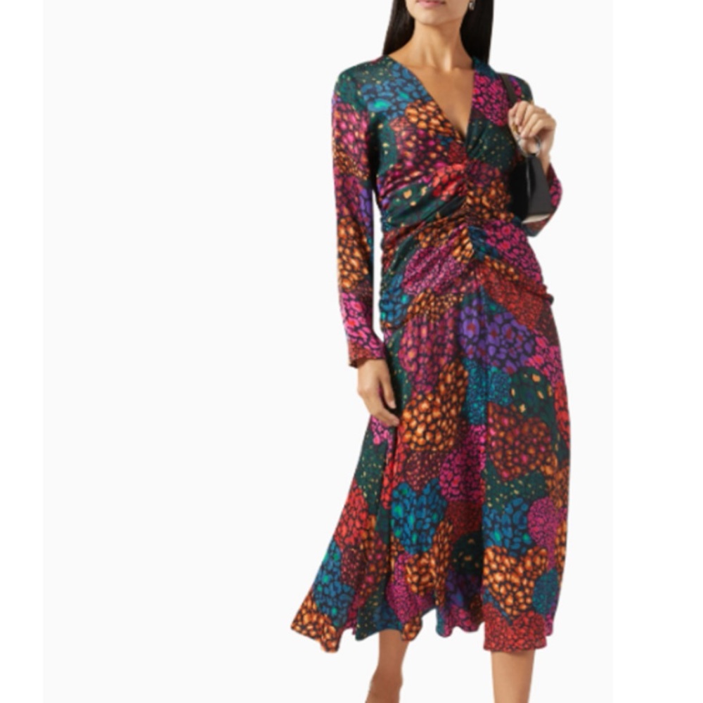 FARM Rio Multicolor Floral Midi Dress